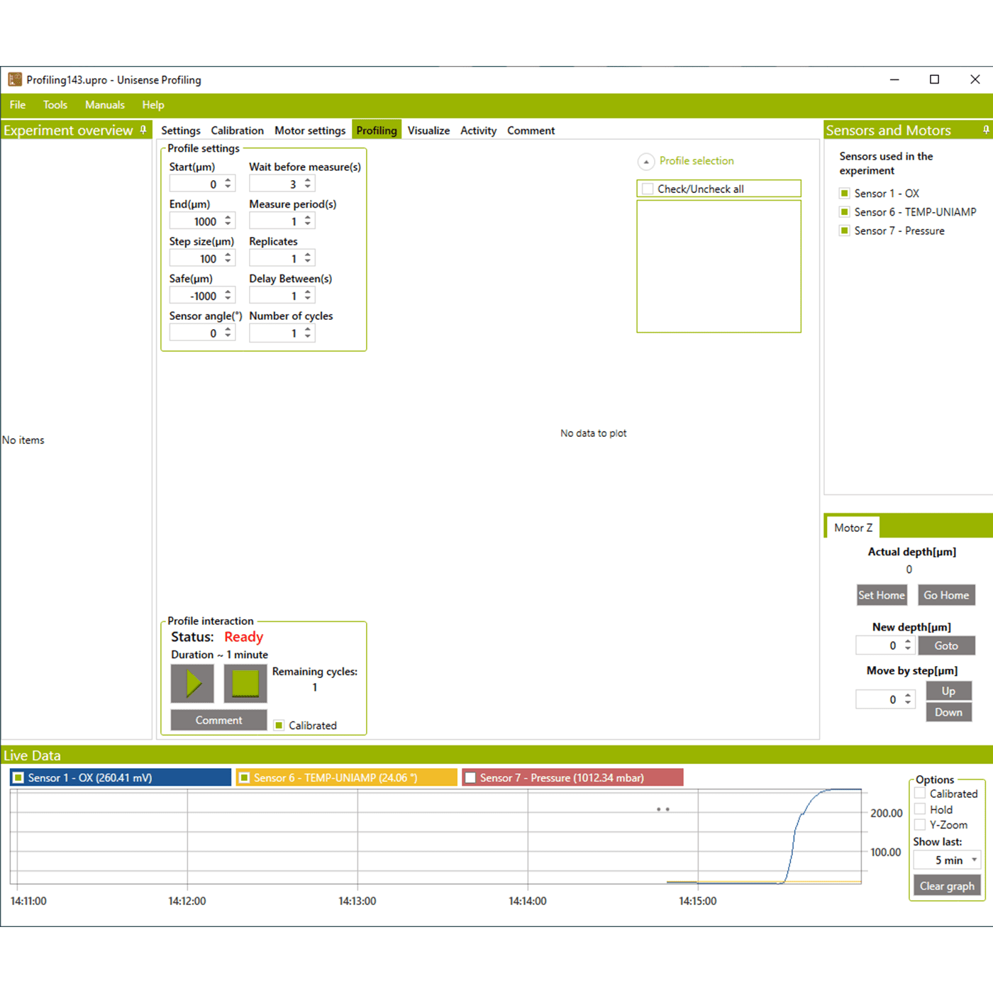 SensorTrace Suite Profiling